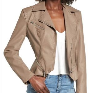 Faux Leather Moto Jacket BLANKNYC (S)